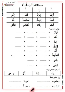 مراجعة لغة عربية للصف الاول الابتدائي ترم أول