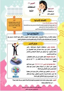 تحضير تكنولوجيا المعلومات والاتصالات للصف السادس الابتدائي pdf ترم اول
