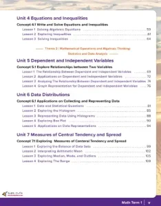 كتاب Math للصف السادس الابتدائي ترم اول